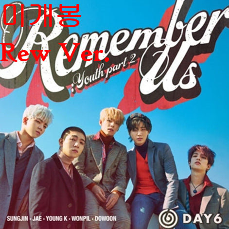 [BUNJANG] DAY6 Remember Us: Youth Part 2 Rew Ver. Sealed CD / 데이식스 (DAY6) - Remember Us : Youth Part 2 [Rew Ver.] (미개봉, CD)