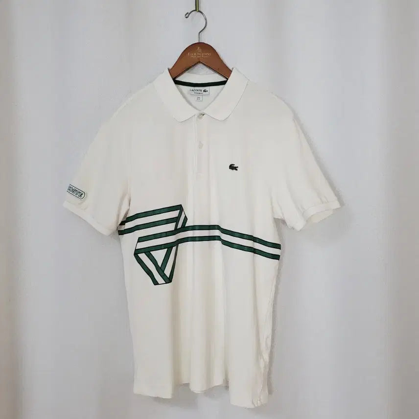 [BUNJANG] Lacoste Men's Signature Green Cotton Polo Shirt XL / 라코스테 남성 XL