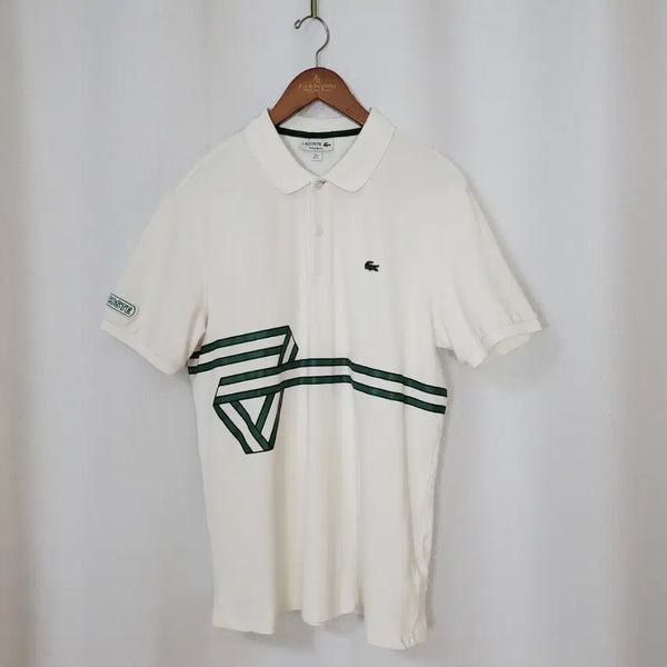 [BUNJANG] Lacoste Men's Signature Green Cotton Polo Shirt XL / 라코스테 남성 XL