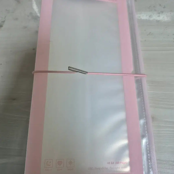 [BUNJANG] Pink Sticker Storage Binder / 다꾸 스티커 보관 바인더 핑크 40매
