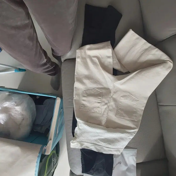 [BUNJANG] Soim Maternity Pants Set (Ivory/Black) / 소임 임부복 바지 아이보리/블랙 세트