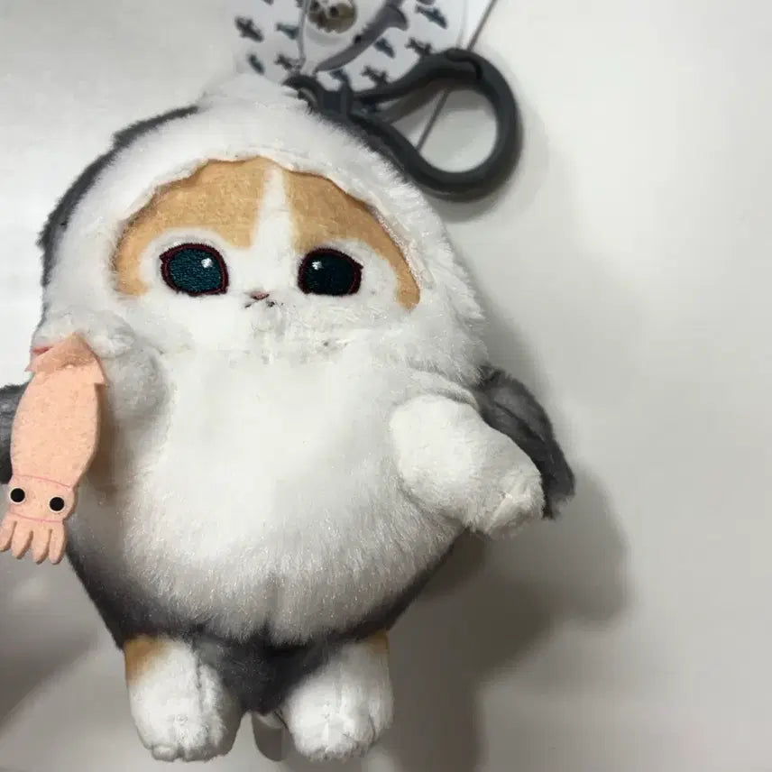 [BUNJANG] Mofusand Shark Costume Cat Plush Keychain Set / 모후샌드 모프샌드 크림냥 상어 코스튬 인형 키링 정품 (새상품) 일괄 할