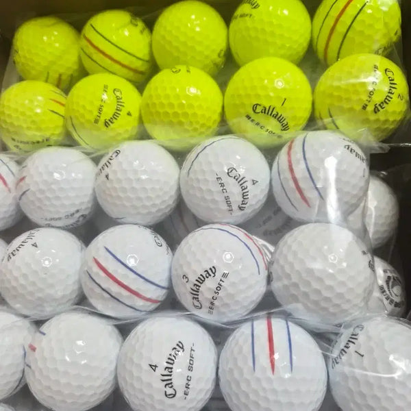 [BUNJANG] Callaway 3-Line Lost Ball Bundle (90 balls) / 캘러웨이 3선 깔끄미 로스트볼 90알 필드용