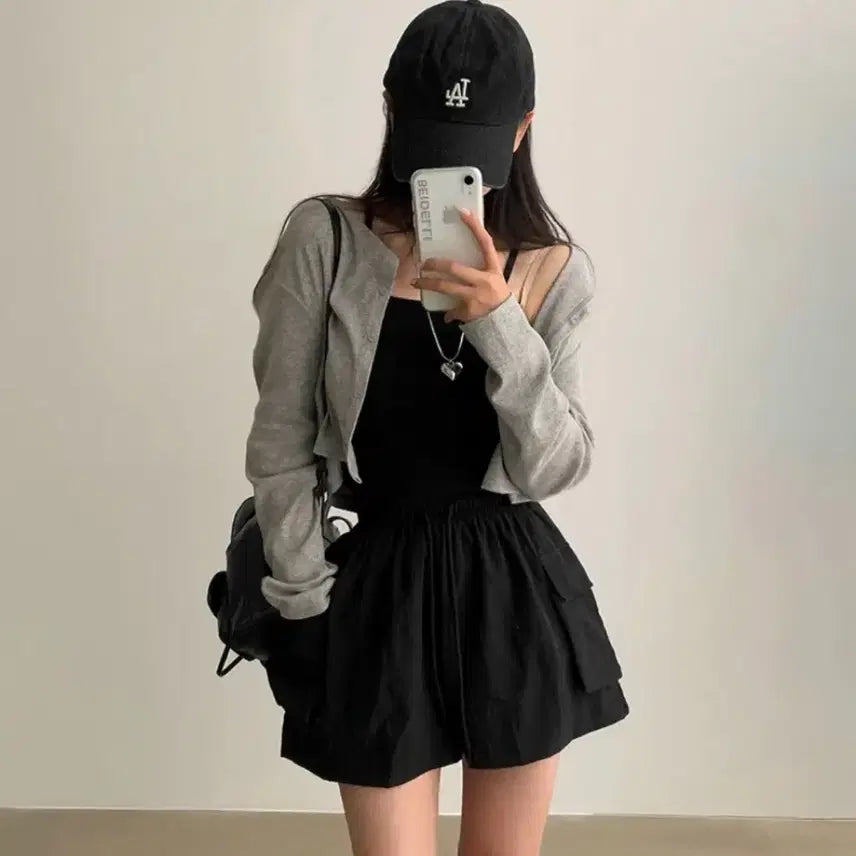 [BUNJANG] Baydely Biscuit Nylon Cargo Shorts Black Size 2 / 베이델리 비스킷 나일론 카고 숏팬츠 블랙 2사이즈 팝니다!