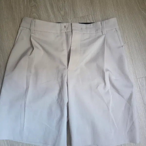 [BUNJANG] System Homme Ivory Wide Shorts / 시스템옴므 정품 와이드 아이보리 반바지 32-34사이즈