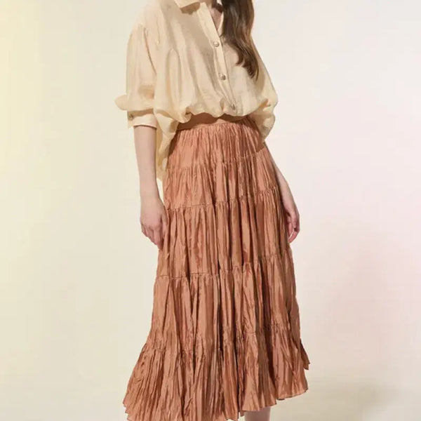 [BUNJANG] Hansem LANVIN Pleated Skirt Size 44 New / 한섬 랑방 플리츠스커트 44 새상품