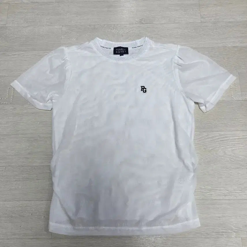 [BUNJANG] Pearly Gates Women's See-Through Shirring T-Shirt / 파리게이츠 여성 시스루셔링 티셔츠