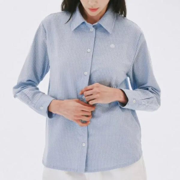 [BUNJANG] Body Blue Striped Shirt / 여성 바디블루 스트라이프 셔츠 살안타템