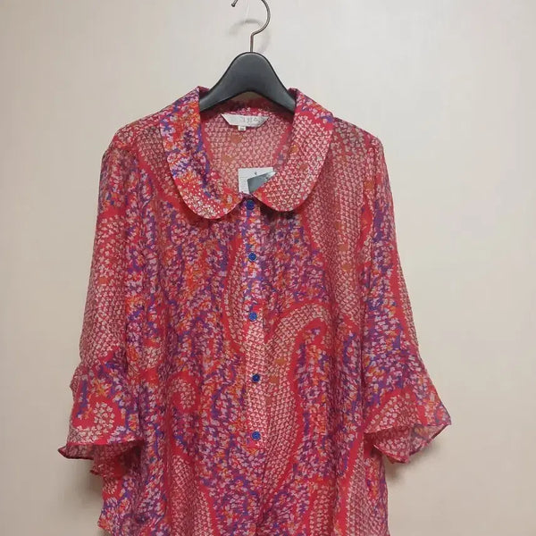 [BUNJANG] Kim Chang Sook Pattern Blouse Size 99 / 김창숙 패턴 블라우스 99 새상품