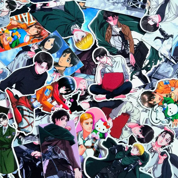 [BUNJANG] Attack on Titan Die-Cut Stickers (100 pcs), Cut-out Stickers (10 pcs) / 진격의 거인 인컷 판컷 100컷, 인스 10장