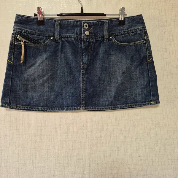 [BUNJANG] Diesel Washed Denim Mini Skirt / 디젤 데님스커트