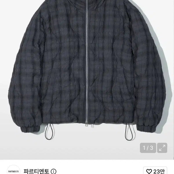 [BUNJANG] Partimento 3M Thinsulate Check Padded Jacket / 급처) 파르티멘토 3M 신슐레이트 체크 패딩 M