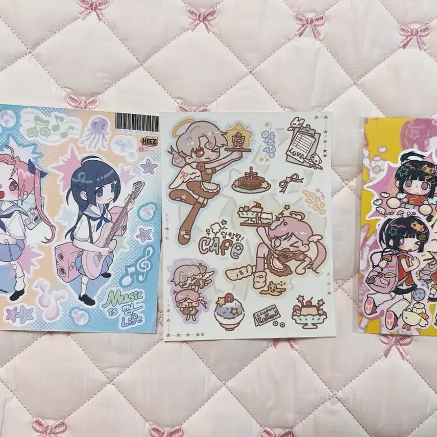 [BUNJANG] Amusutewu Jjujjuhae Kimdosirak Toga His Yeonpofo Kkuti Character Sticker Set (17 Types) / 아무스튜 쭈쭈해 김도시락 토가 히즈 연포포 크띠 인물스티커 17종 일괄