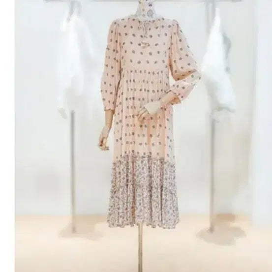 [BUNJANG] Thursday Island Pattern Mix Rayon Long Dress / 써스데이아일랜드 패턴믹스레이온롱원피스