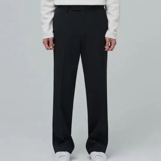 [BUNJANG] Musinsa Standard Heavyweight Brushed Wide Hidden Banding Slacks [Black] / 무신사 스탠다드 헤비웨이트 속기모 와이드 히든 밴딩 슬랙스 [블랙] 사이