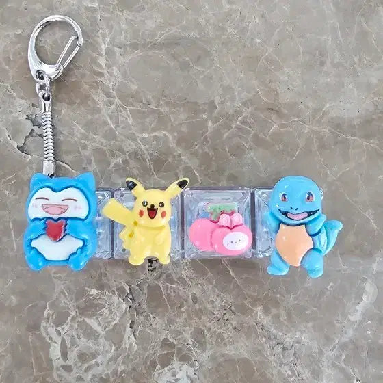 [BUNJANG] Pokemon Pikachu & Friends Character Keychain Set / 포켓몬스터 피카츄 외 캐릭터 키링