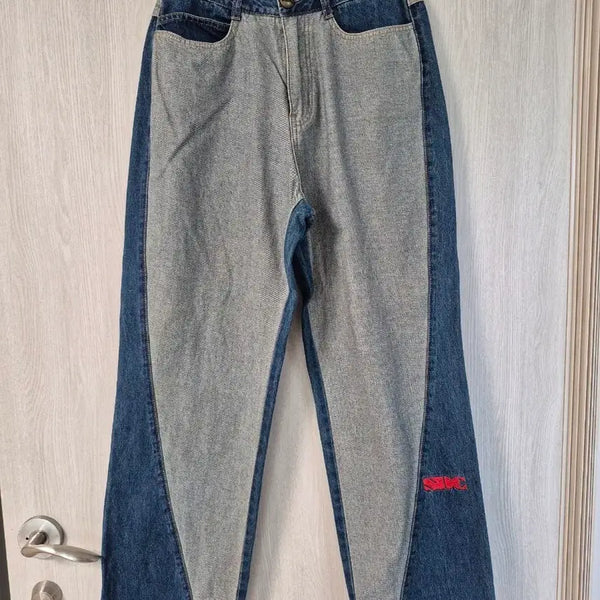 [BUNJANG] Sculptor Two-Tone Denim Pants Size S (Unworn) / 스컬프터 투톤 데님 팬츠 S 사이즈(미착용)