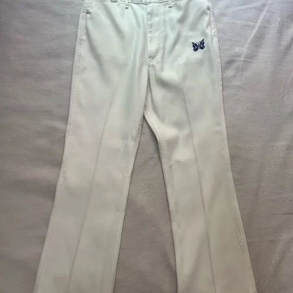 [BUNJANG] Needles Women's White Pants XS / (급매)니들스 needles 우먼 화이트 팬츠 XS