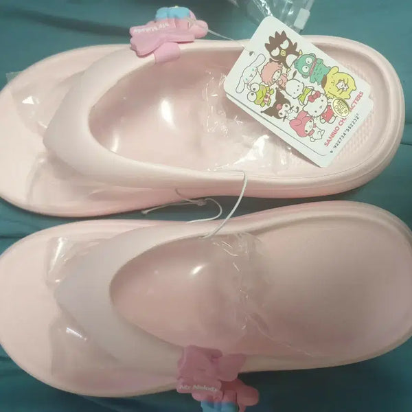 [BUNJANG] Sanrio My Melody Pink Flip-Flop Sandals / 240 산리오 마이멜로디 쪼리 샌들 핑크