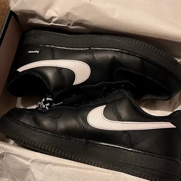 [BUNJANG] Nike x Supreme Air Force 1 Low Black / [290] 나이키 x 슈프림 에어 포스 1 로우 블랙