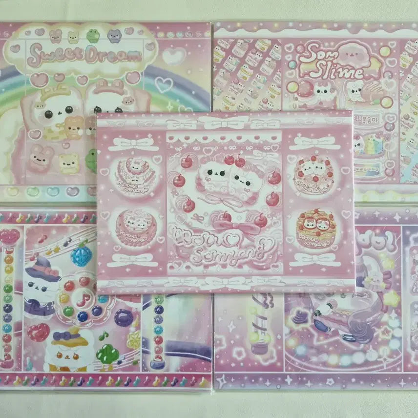 [BUNJANG] Somsomz Wrapping Paper Mix Set (50 sheets) / 솜솜즈 랩핑지 믹스 50장