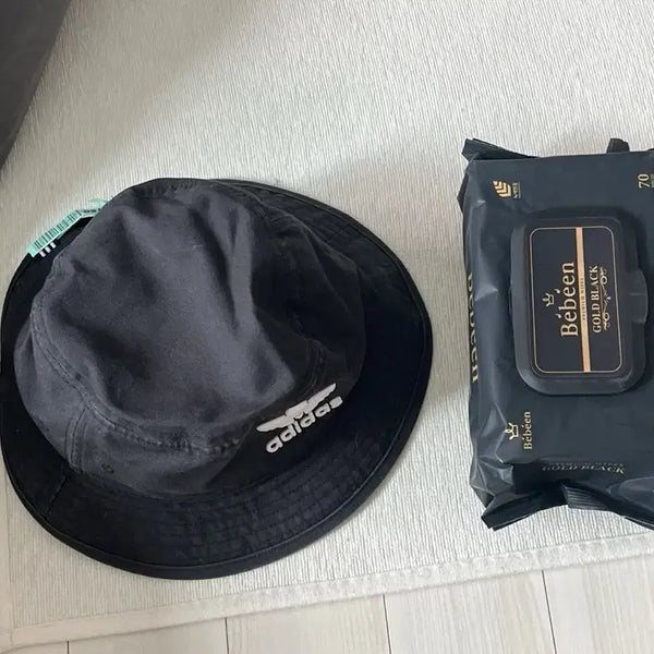 [BUNJANG] Adidas Black Bucket Hat / 아디다스 블랙 버킷햇 모자