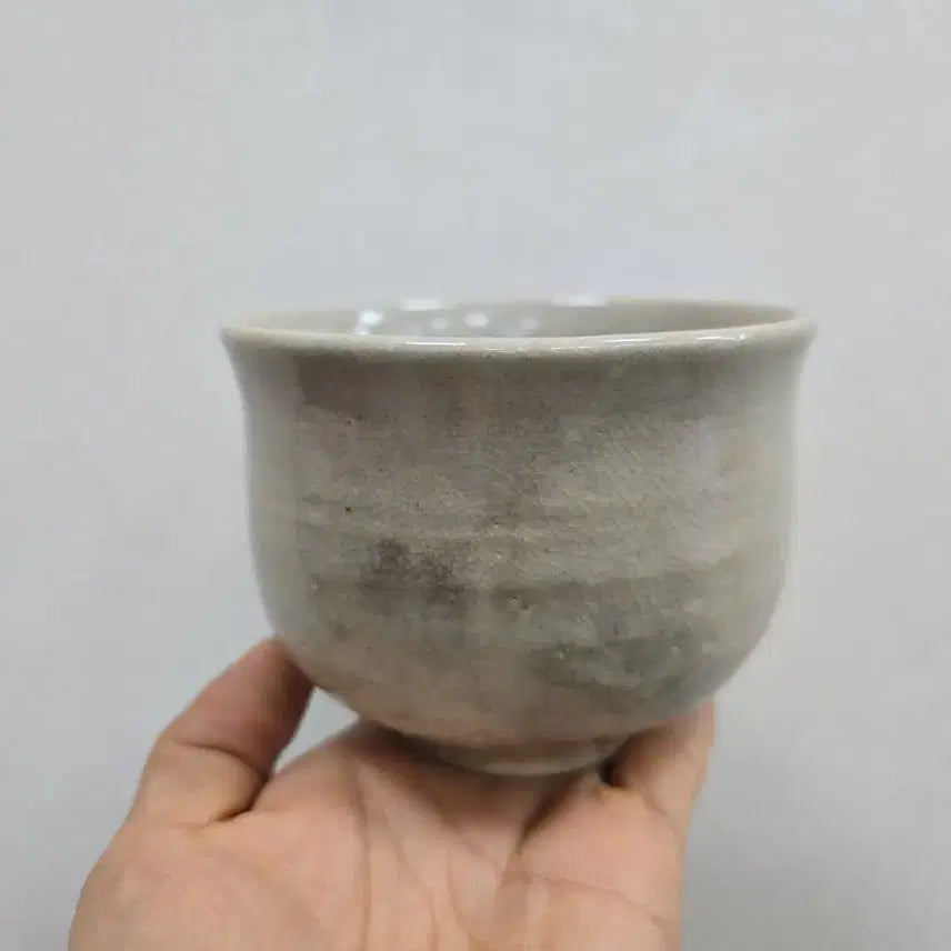 [BUNJANG] Antique White Porcelain Tea Bowl / 골동품 연질 맛이좋은 백자 통다완