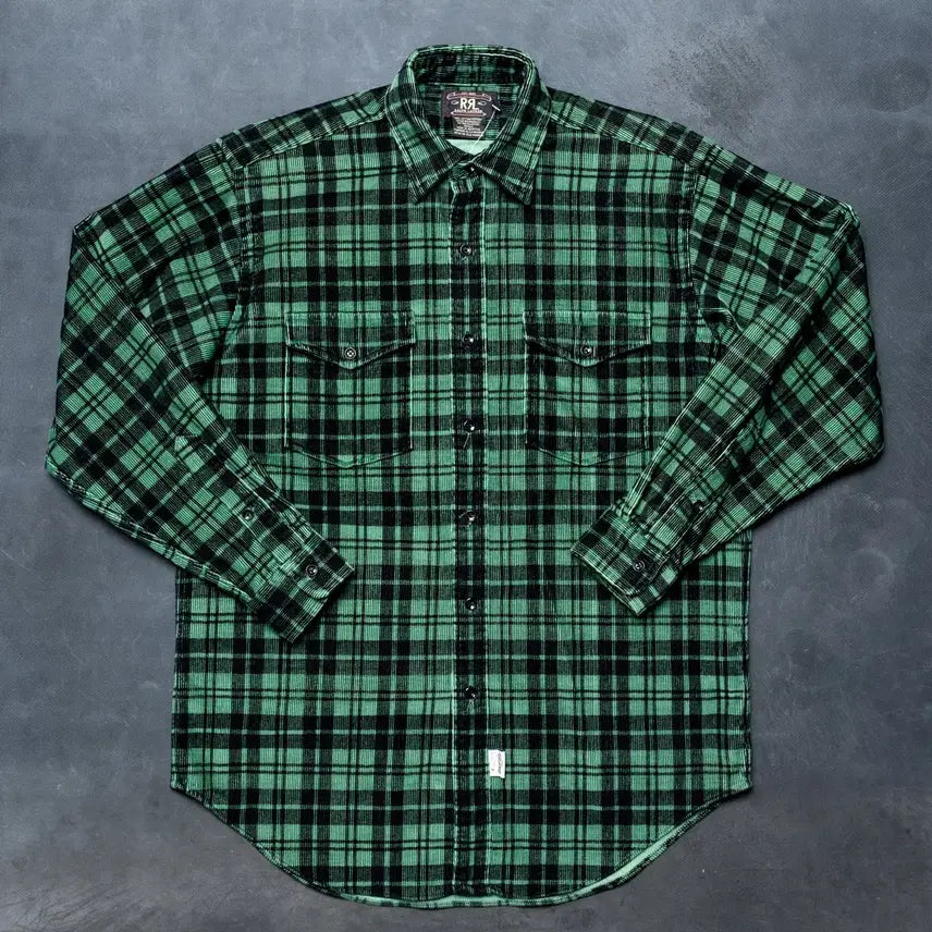 [BUNJANG] RRL Corduroy Check Shirt / RRL 더블알엘 빈티지 코듀로이 체크셔츠