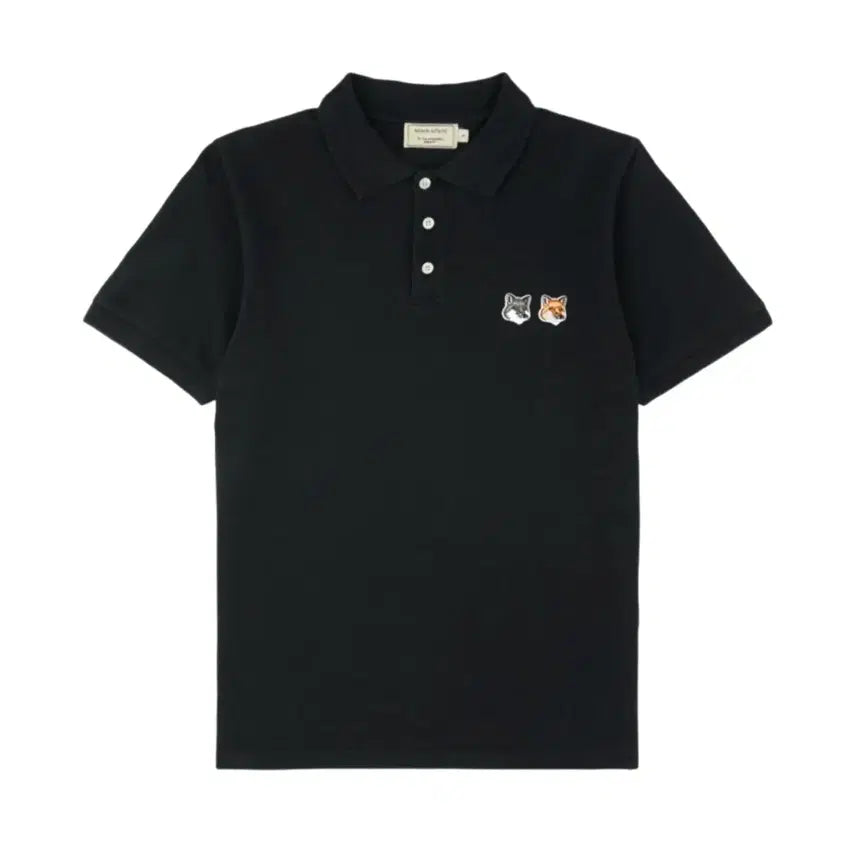 [BUNJANG] Maison Kitsuné Double Fox Polo Shirt Anthracite XL / 메종키츠네 더블폭스 카라티 반팔티 앤트러사이트(차콜) XL