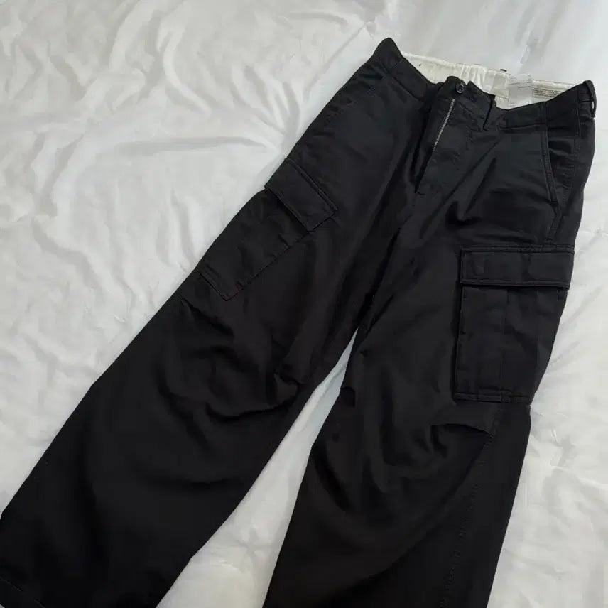 [BUNJANG] Pottery Garment Washed Cargo Pants Black 28 / 포터리 가먼트 워시드 카고 팬츠 블랙 28