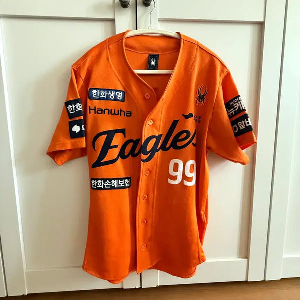 [BUNJANG] Hanwha Eagles #99 Baseball Jersey (L) / 한화이글스 유니폼