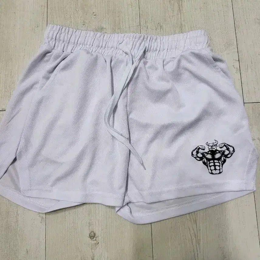 [BUNJANG] White Mesh Shorts Training Running Activewear / 화이트 메쉬 반바지 트레이닝 런닝운동복