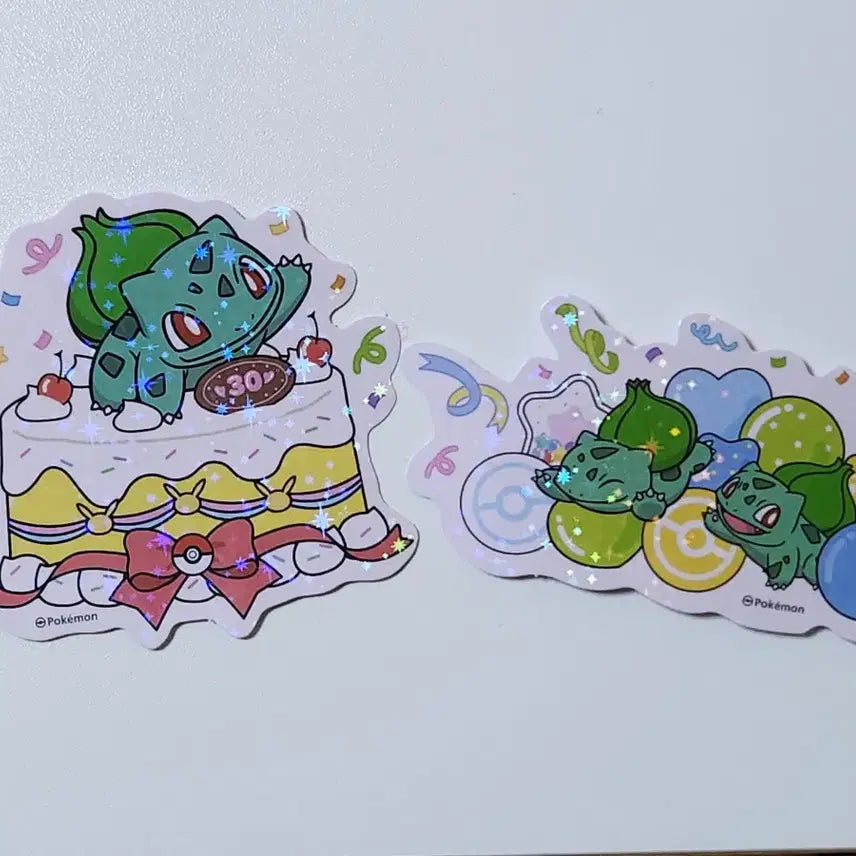 [BUNJANG] Pokemon 30th Anniversary Deco Sticker Set - Bulbasaur & Squirtle / 포켓몬 30주년 데코스티커 이상해씨 꼬부기 세트