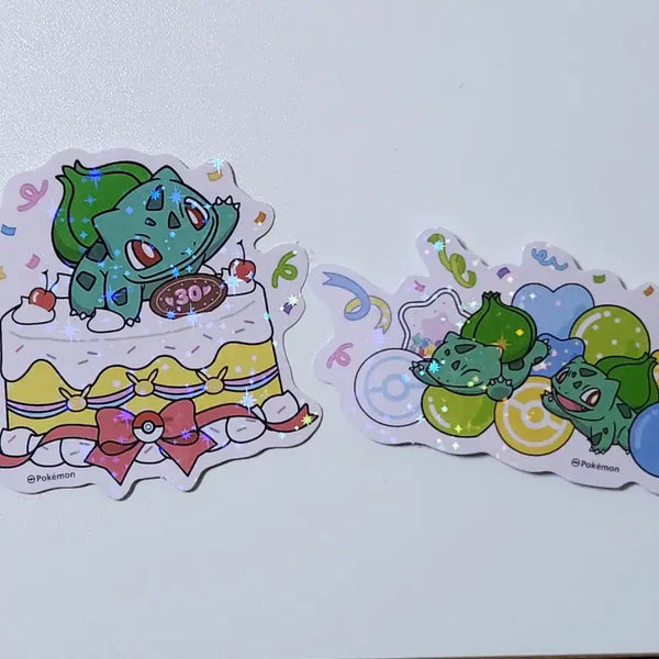 [BUNJANG] Pokemon 30th Anniversary Deco Sticker Set - Bulbasaur & Squirtle / 포켓몬 30주년 데코스티커 이상해씨 꼬부기 세트