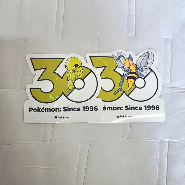 [BUNJANG] Pokemon 30th Anniversary Stickers Lot / 포켓몬 30주년 기념 스티커 딱충이 독침붕 포켓몬스터