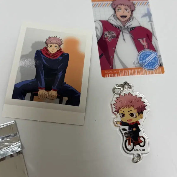 [BUNJANG] Jujutsu Kaisen Yuuji Keychain and Card Set / 주술회전 유지 키링 유지카드세트