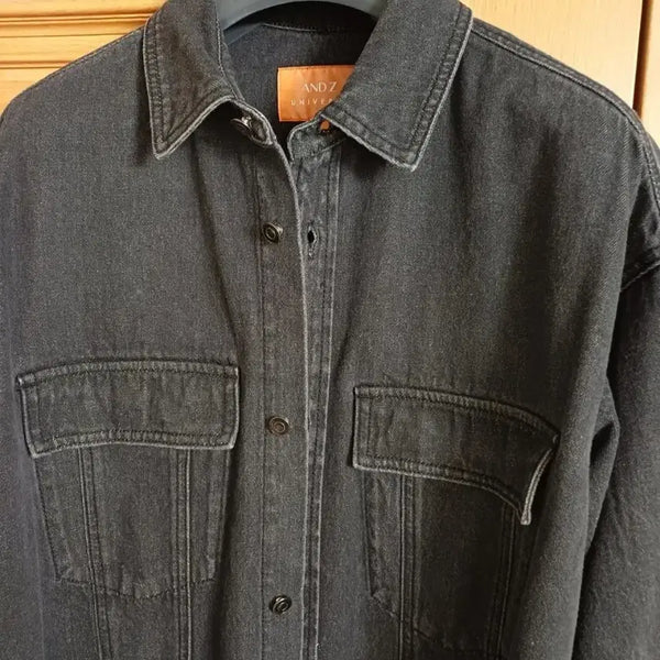 [BUNJANG] ANDZ Black Denim Shirt Jacket / 앤드지 흑청 셔츠자켓