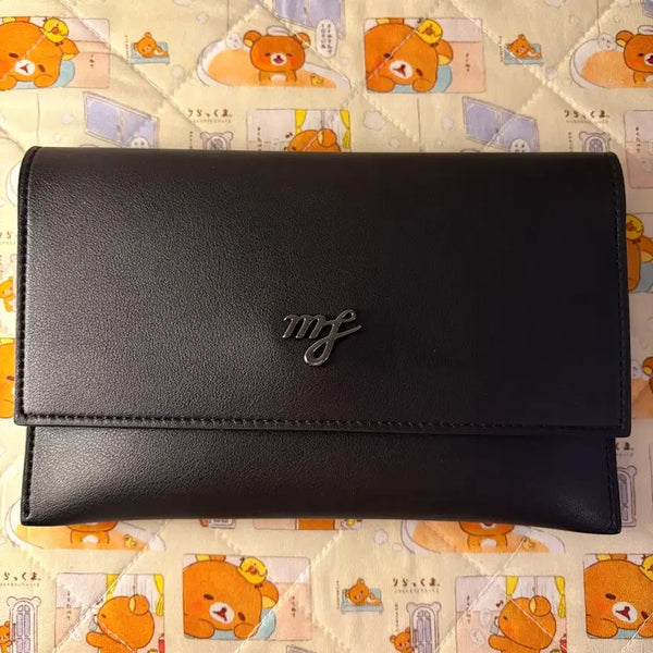 [BUNJANG] MARHEN.J Black Leather Clutch Wallet / 마르헨제이 클러치 장지갑