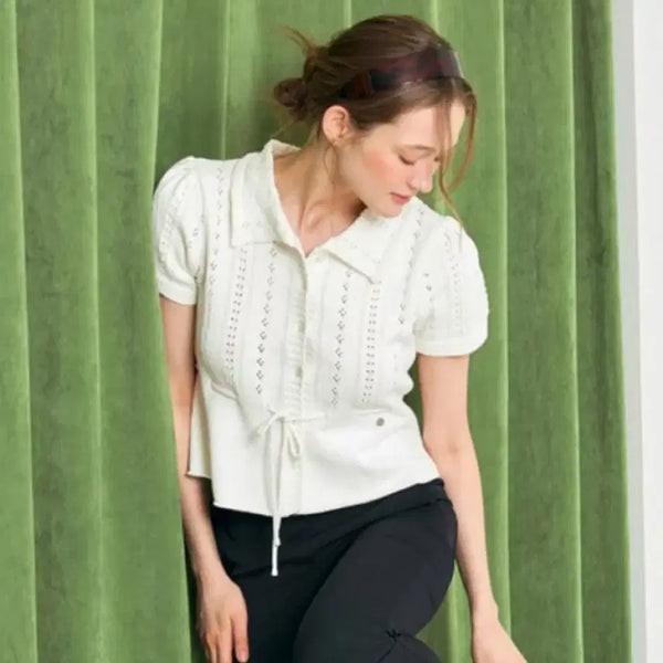 [BUNJANG] OUI OUI Summer Flare Cardigan Ivory / 오브유이 썸머 플레어 가디건 아이보리
