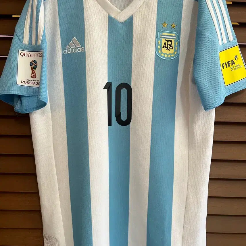 [BUNJANG] Adidas Argentina National Team Lionel Messi 2015-16 Home Jersey Set / 15-16 아르헨티나 국대 메시 유니폼 바지 세트