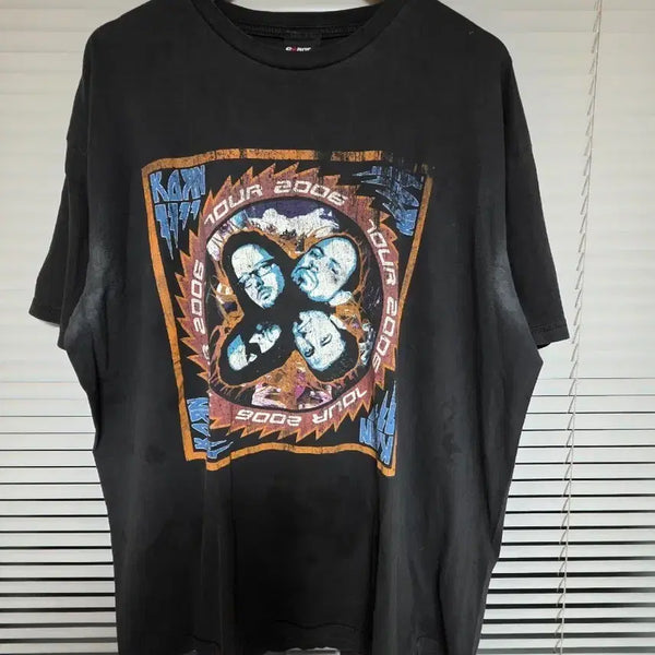 [BUNJANG] Korn 2006 Tour Black T-Shirt / Korn 콘 2006 투어 블랙 반팔 티셔츠