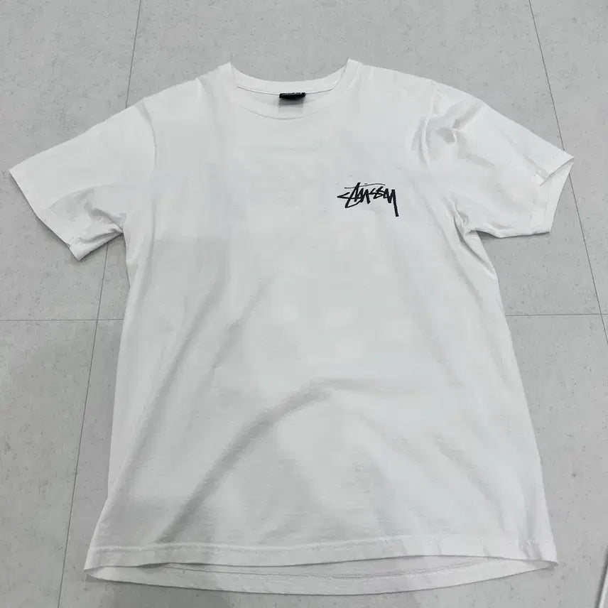 [BUNJANG] Stussy Dice Out T-Shirt White S / 스투시 다이스 아웃 티셔츠 화이트 S