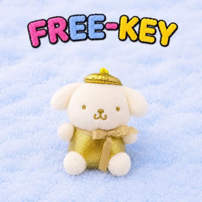 [BUNJANG] Sanrio Pompompurin Gold Keyring / [새상품] 산리오 폼폼푸린 골드 키링