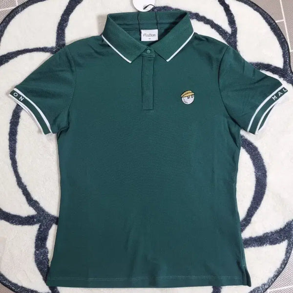 [BUNJANG] Malbon Golf Women's Short Sleeve T-Shirt Green XS / 말본 골프 여성 반팔 티셔츠(XS)