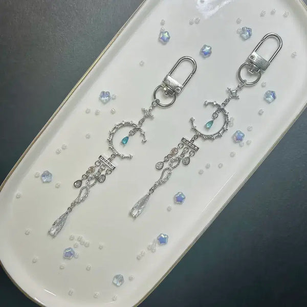 [BUNJANG] Handmade Starry Night Wave Charm Keychain / [핸드메이드/수공예] 고요한 물결 위에 내려앉은 잔별 키링