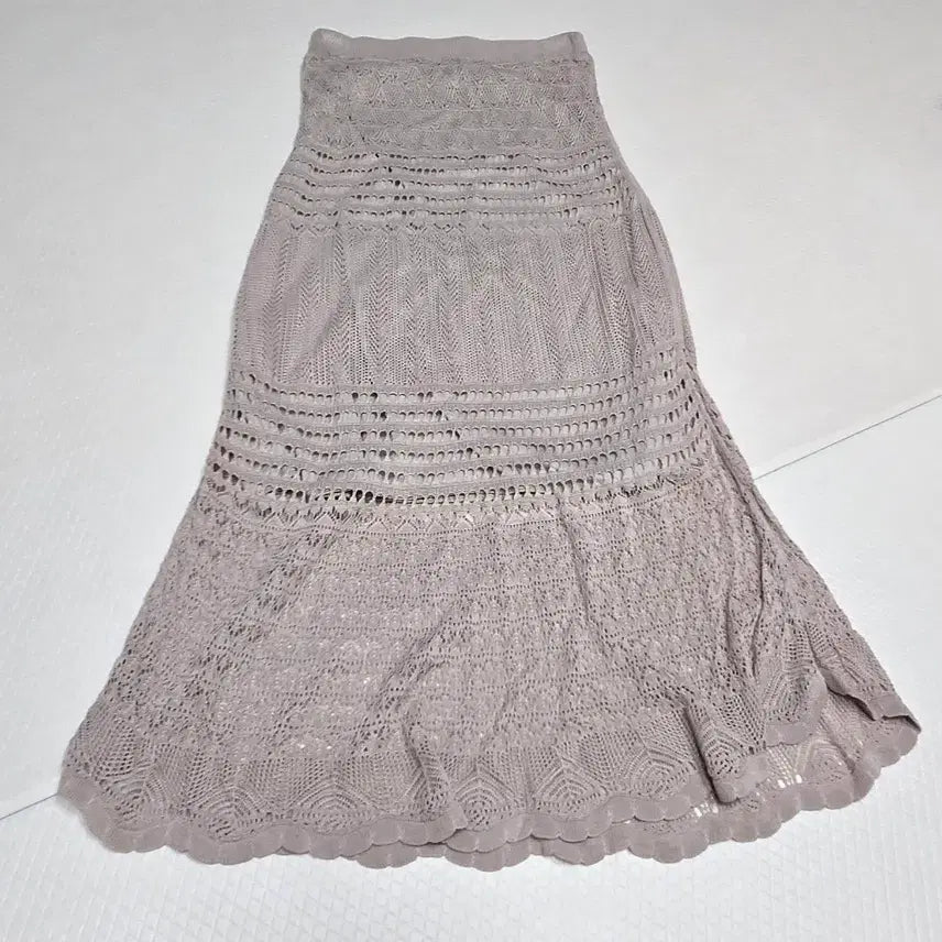 [BUNJANG] Unimansion Knit Long Skirt / (새상품)유니맨션 니트 롱 스커트 F