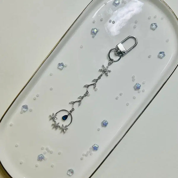 [BUNJANG] Blue Star Frost Flower Keychain / [핸드메이드/수공예] 푸른별의 서리꽃 키링