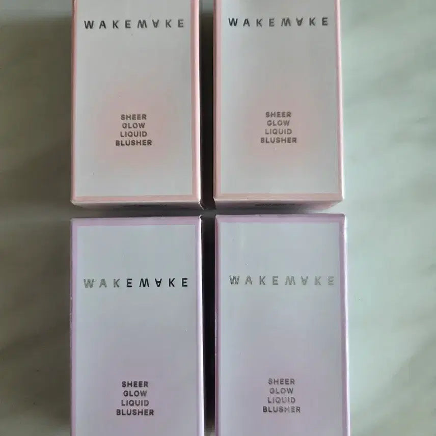 [BUNJANG] WAKEMAKE Sheer Glow Liquid Blusher 2 Shades (4 Items) / 웨이크메이크 쉬어 글로우 리퀴드 블러셔 2종 4개