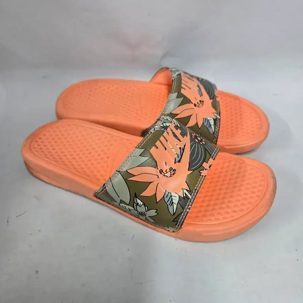 [BUNJANG] Nike Floral Slides Orange US 7 / 나이키 꽃무늬 슬리퍼 오렌지240
