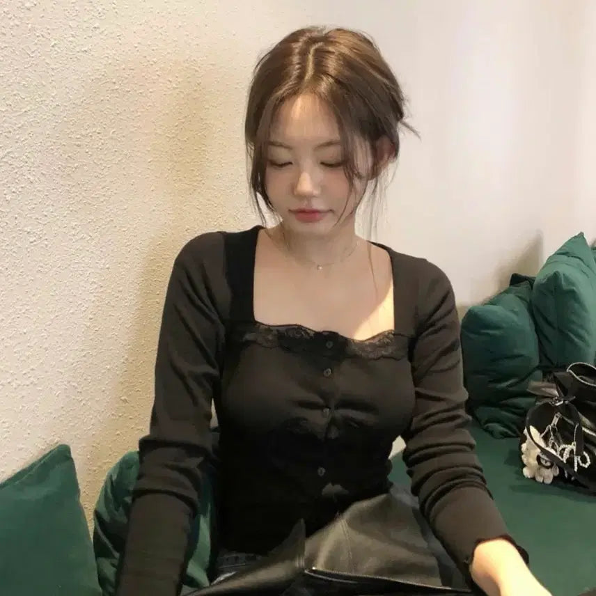 [BUNJANG] Jeniou Belle Lace Cardigan / 제니오 벨 레이스 가디건